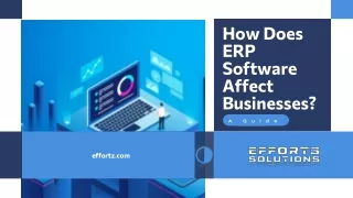How Does ERP Software Affect Businesses? A Guide