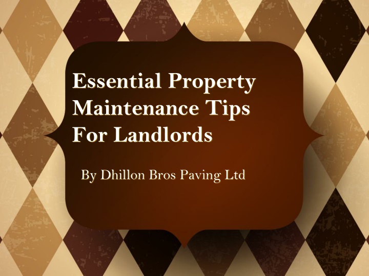 essential property maintenance tips for landlords