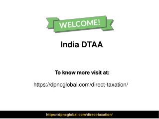 india dtaa