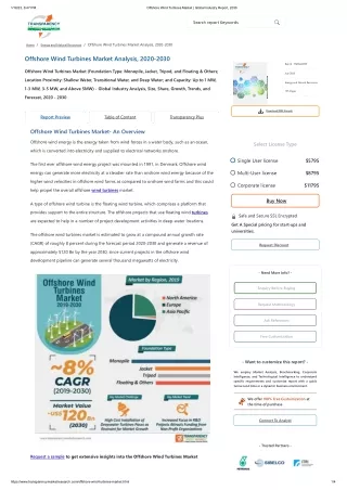 Offshore Wind Turbines Market _ Global Industry Report, 2030