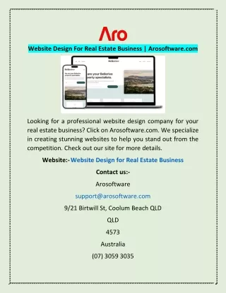 website design for real estate business