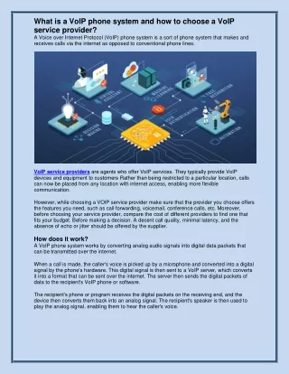 what is a voip phone system and how to choose