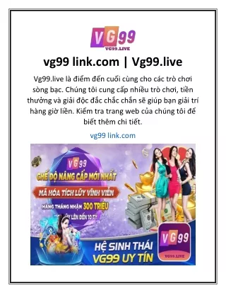 vg99 link com vg99 live