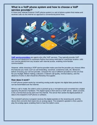 what is a voip phone system and how to choose