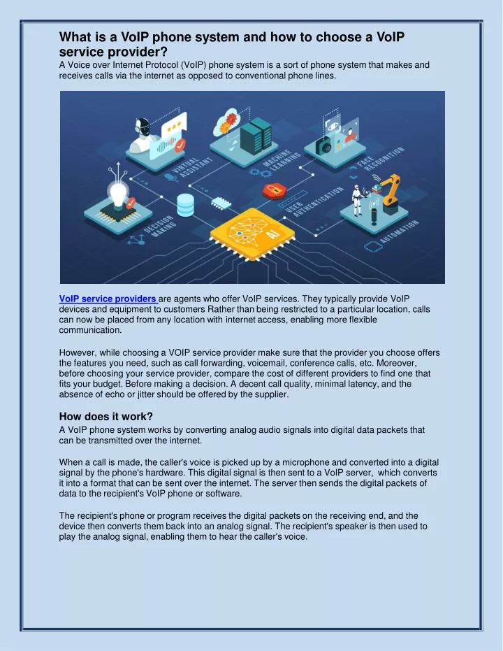 what is a voip phone system and how to choose