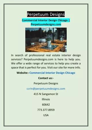 commercial interior design chicago