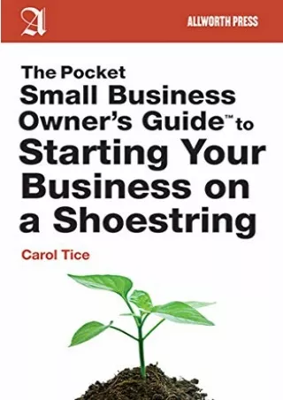 D!ownload  [EBOOK] The Pocket Small Business Owner's Guide to Starting Your
