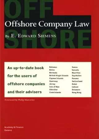 [PDF BOOK] ~READ~ Offshore Company Law