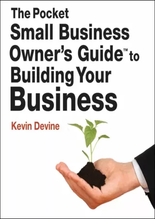 (READ/D!ownload ) EPUB The Pocket Small Business Owner’s Guide to Building