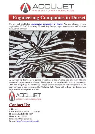 engineering companies in dorset