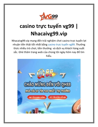 casino trực tuyến vg99  Nhacaivg99.vip