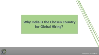 Why India is the Chosen Country for Global Hiring