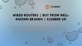 Wired Routers | Buy from Well-known Brands | Ejobber UK