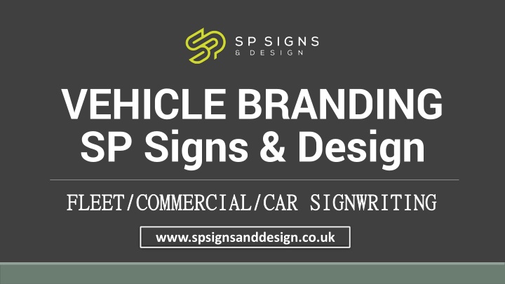 vehicle branding sp signs design