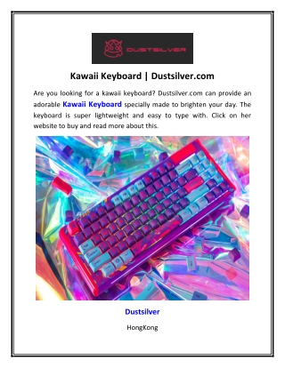 Kawaii Keyboard | Dustsilver.com