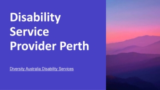 Disability Service Provider Perth