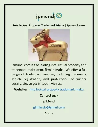 Intellectual Property Trademark Malta  Ipmundi