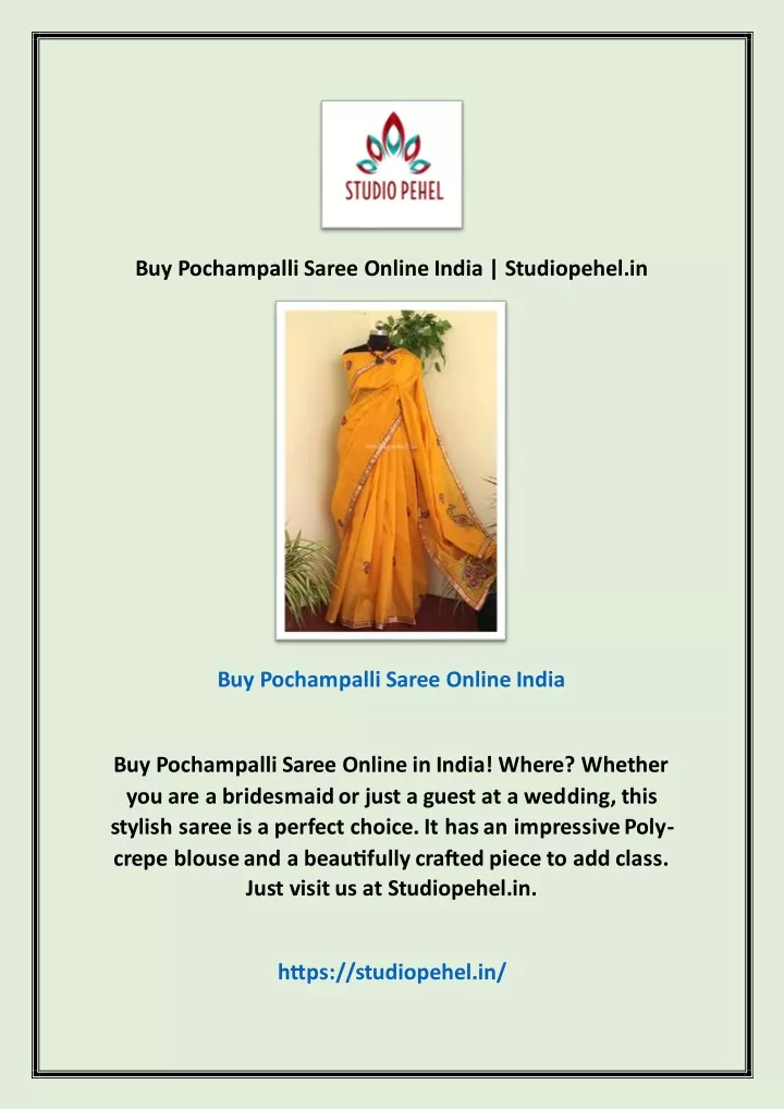 buy pochampalli saree online india studiopehel in