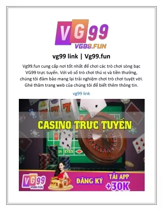 vg99 link vg99 fun