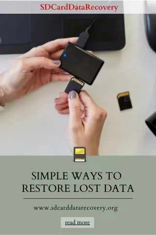 Discover An Easy SD Card Data Recovery Software