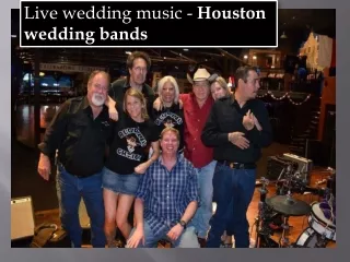 Live wedding music of Houston wedding bands