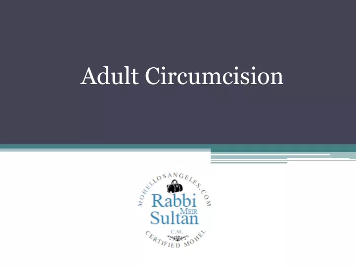 adult circumcision