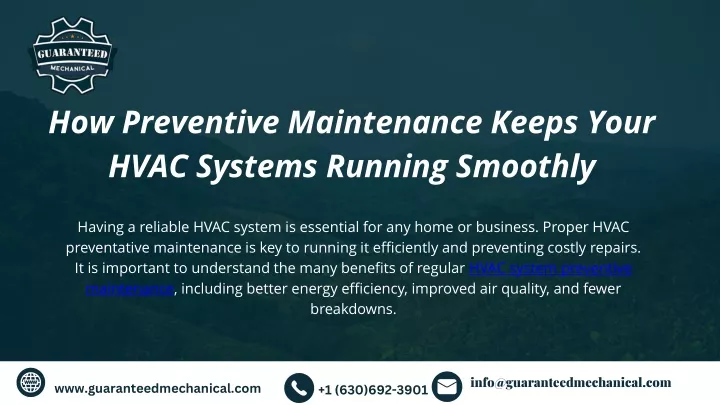 how preventive maintenance keeps your hvac