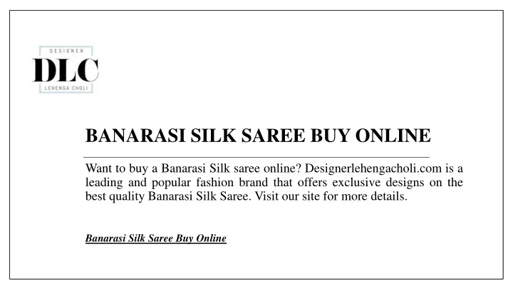 banarasi silk saree buy online