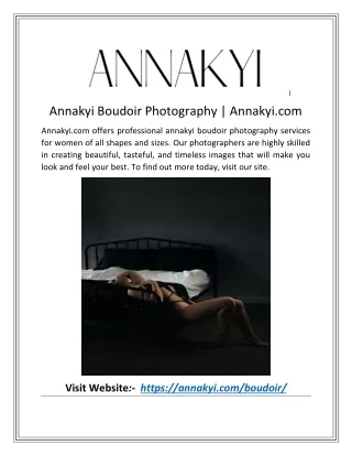 Annakyi Boudoir Photography | Annakyi.com