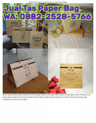 Ö88ᒿ·ᒿ5ᒿ8·57ϬϬ (WA) Jual Tas Kertas Coklat Surabaya Bikin Paper Bag Murah Di Bog