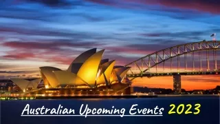 Australian Upcoming Events 2023