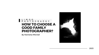 How to Choose a Good Family Photographer