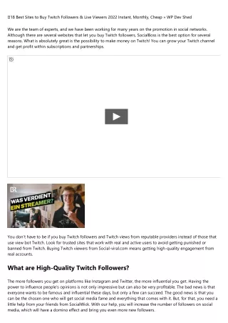 A buy twitch followers uk Success Story You'll Never Believe