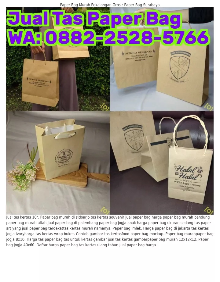 paper bag murah pekalongan grosir paper