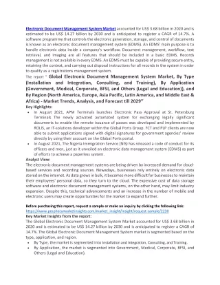electronic document management system market