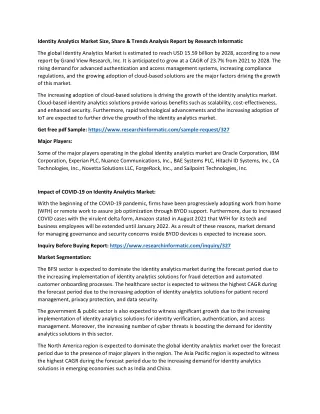 identity analytics market size share trends