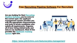 Free Recruiting Pipeline Software For Recruiters