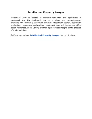 intellectual property lawyer