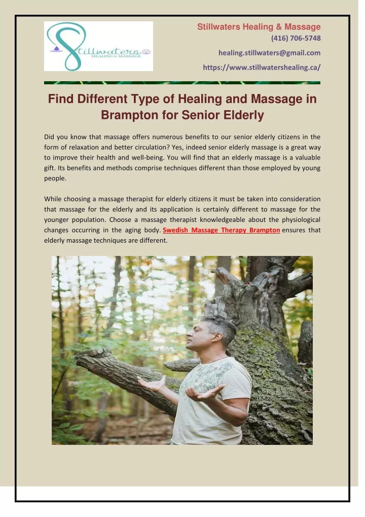 stillwaters healing massage