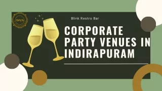 Corporate Party venues in Indirapuram