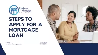 Steps to Apply For a Mortgage Loan