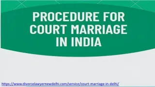 Procedure For Court Marriage In India