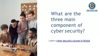 what are the three main component