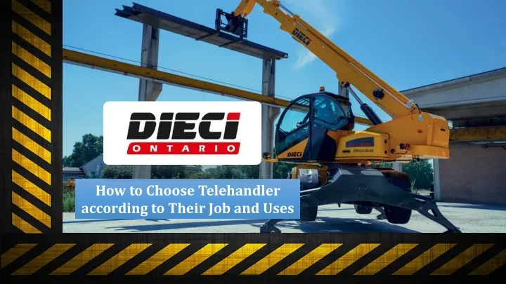 how to choose telehandler according to their