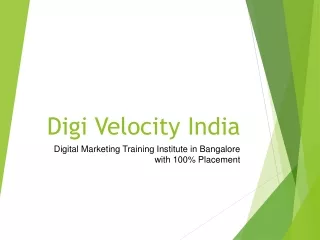 best digital marketing training institute in Bangalore
