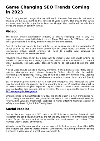 5 Game Changing SEO Trends Coming in 2023.