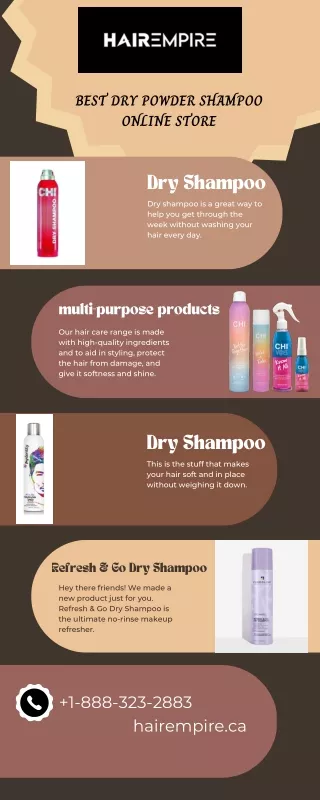 Get The Best Dry Powder Shampoo Online