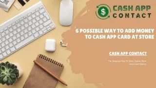 6 Possible way to add money to cash app card at store