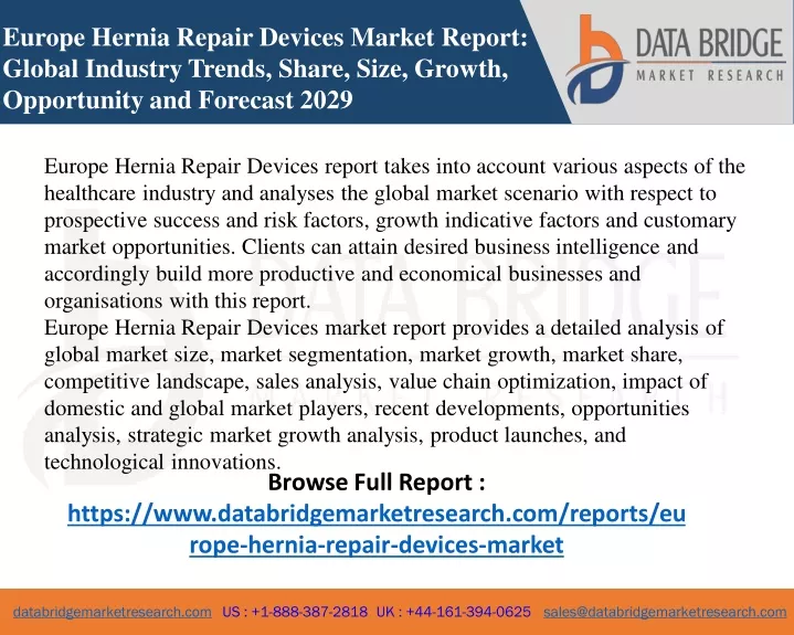 europe hernia repair devices market report global