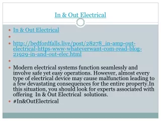 in out electrical